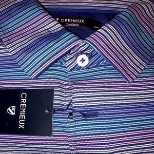 CREMIEUX Classics Striped Polo Shirt